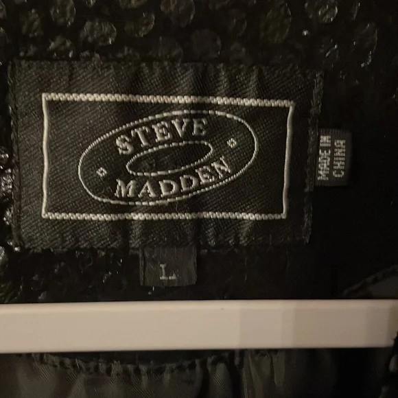 Steve Madden leopard printed genuine leather jacket - Picture 4 of 7